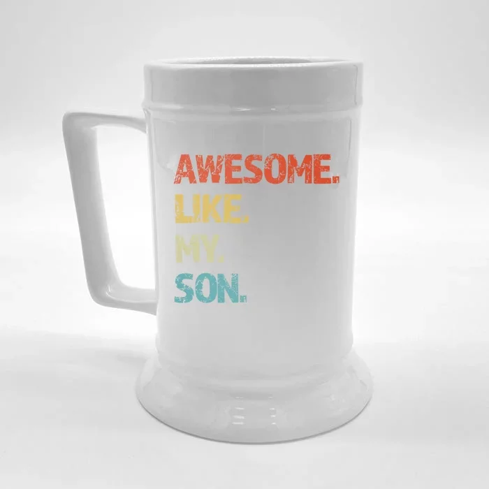 Fathers Day Gift Funny Dad Front & Back Beer Stein