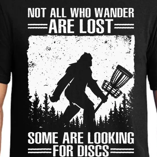 Funny Disc Golf Art For  Golf Player Disc Golfers Pajama Set