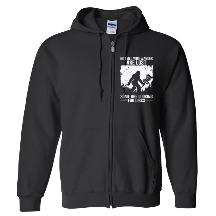 Funny Disc Golf Art For  Golf Player Disc Golfers Full Zip Hoodie