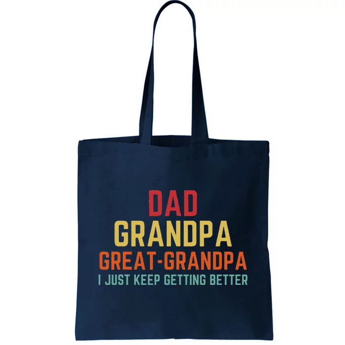 Fathers Day Gift From Grand Dad Grandpa Great Grandpa Tote Bag