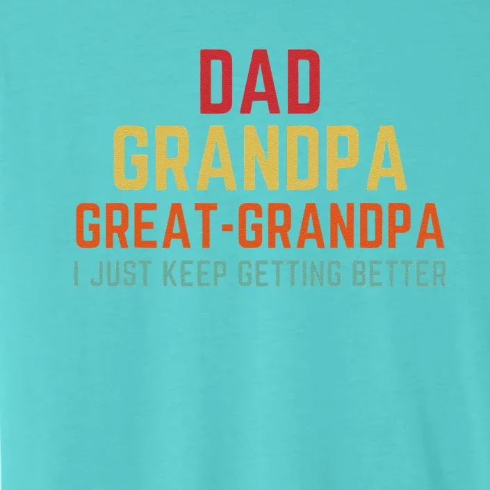 Fathers Day Gift From Grand Dad Grandpa Great Grandpa ChromaSoft Performance T-Shirt