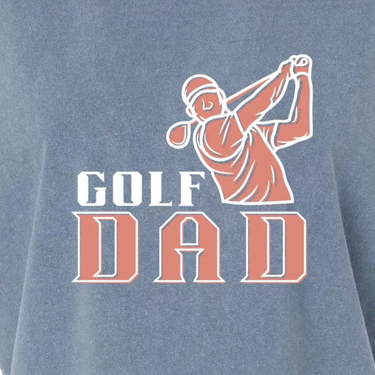 Father's Day Golf Dad Best Dad By Par Gift For Dad Garment-Dyed Women's Muscle Tee