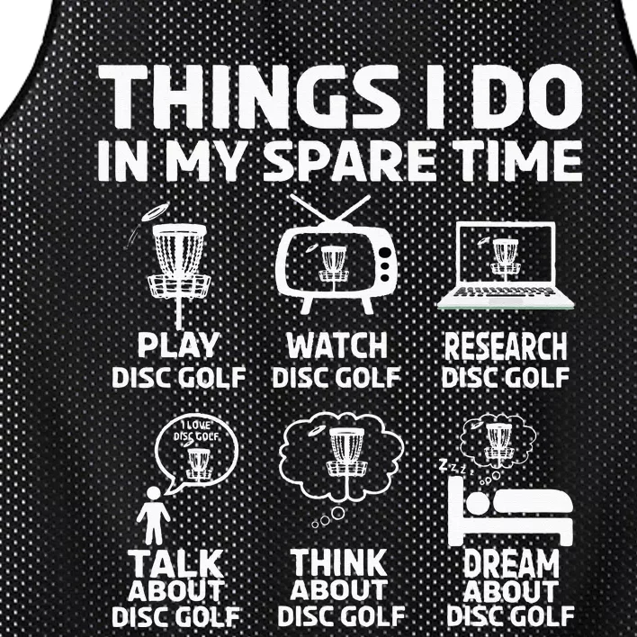 Funny disc golfing frolfing joke with disc golf tree basket Mesh Reversible Basketball Jersey Tank