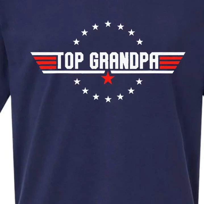 Fathers Day Gift Grandpa Gift From Grand Son Daughter Gift Sueded Cloud Jersey T-Shirt