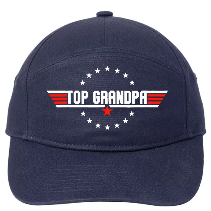 Fathers Day Gift Grandpa Gift From Grand Son Daughter 7-Panel Snapback Hat