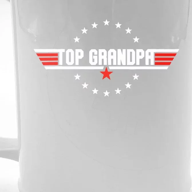 Fathers Day Gift Grandpa Gift From Grand Son Daughter Front & Back Beer Stein