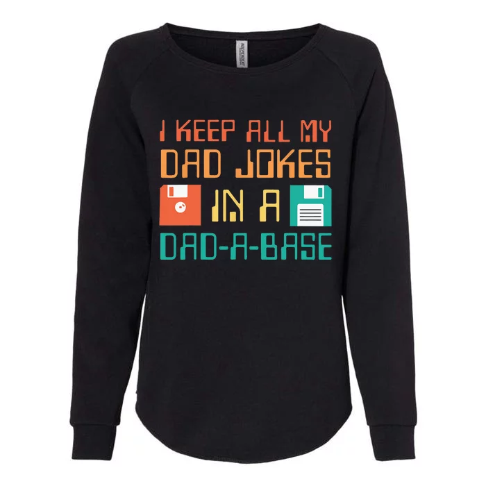 Fathers Day Gift Dad A Base Funny Dad Joke Dad Womens California Wash Sweatshirt