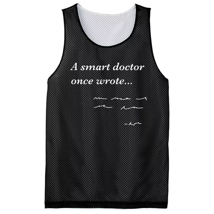 Funny Doctor Gifts Smart Doctor Once Wrote Medical Humor Mesh Reversible Basketball Jersey Tank