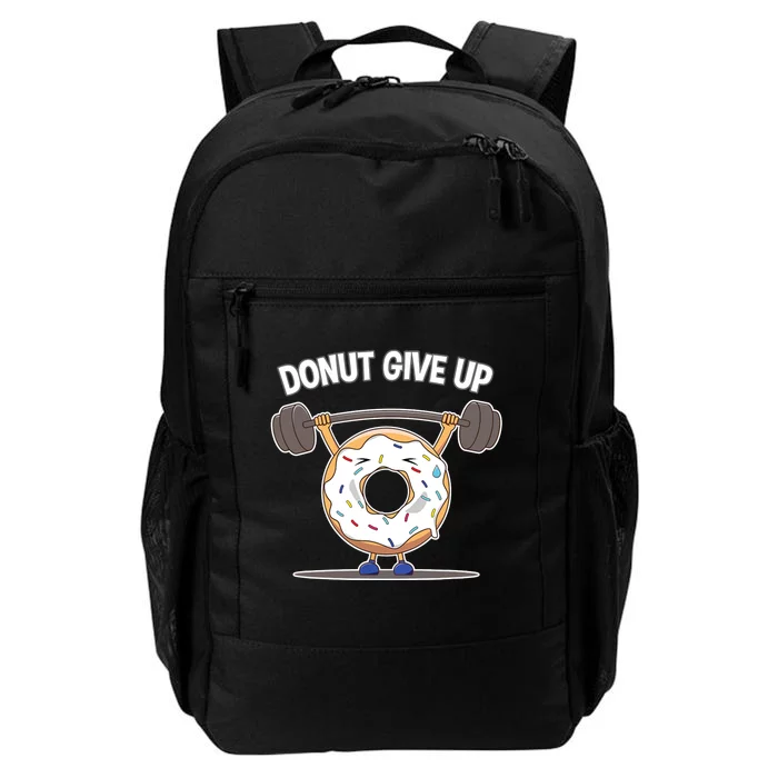 Funny Donut Give Up Weight Lifting Workout Funny Donut Gift Daily Commute Backpack