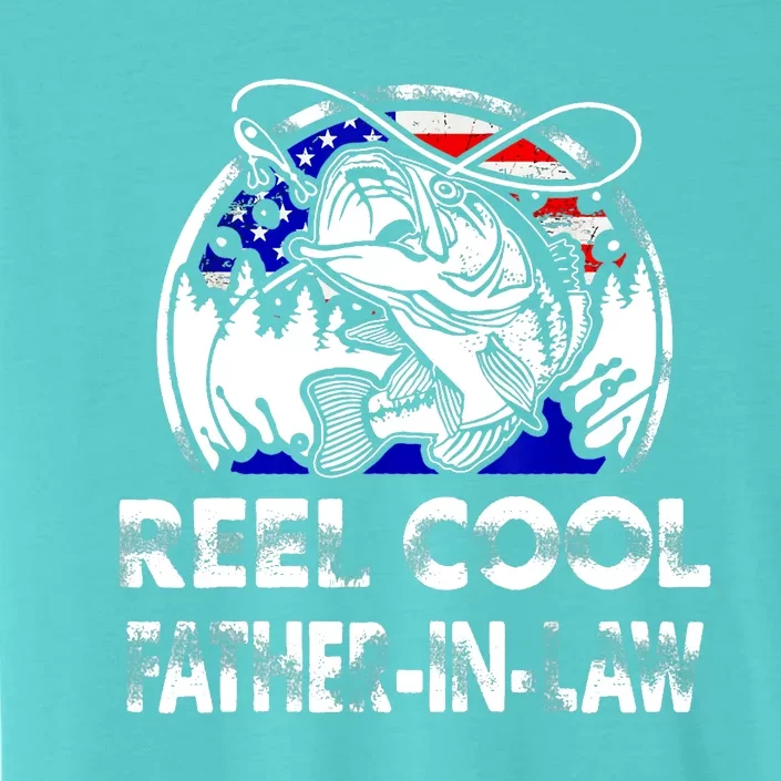 Fathers Day Gift Tee Reel Cool Father-In-Law Fishing ChromaSoft Performance T-Shirt