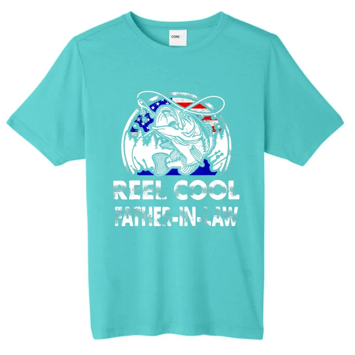 Fathers Day Gift Tee Reel Cool Father-In-Law Fishing ChromaSoft Performance T-Shirt