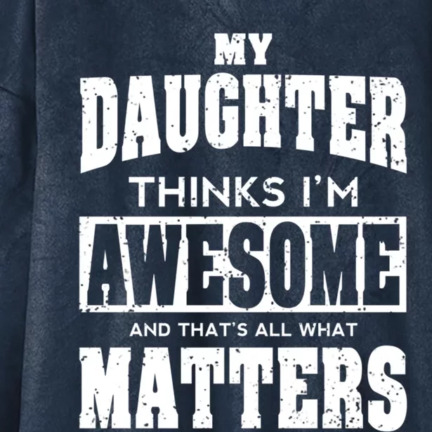 Fathers Day Gift From Daughter Awesome Dad Or Mom Gift Cool Gift Hooded Wearable Blanket