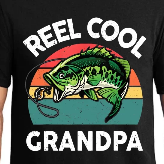 Fathers Day Gift Reel Cool Grandpa Dad Papa Poppop Fishing Pajama Set