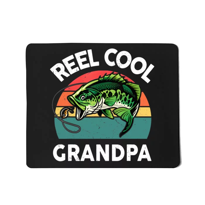 Fathers Day Gift Reel Cool Grandpa Dad Papa Poppop Fishing Mousepad