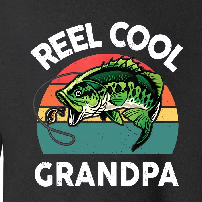 Fathers Day Gift Reel Cool Grandpa Dad Papa Poppop Fishing Toddler Sweatshirt