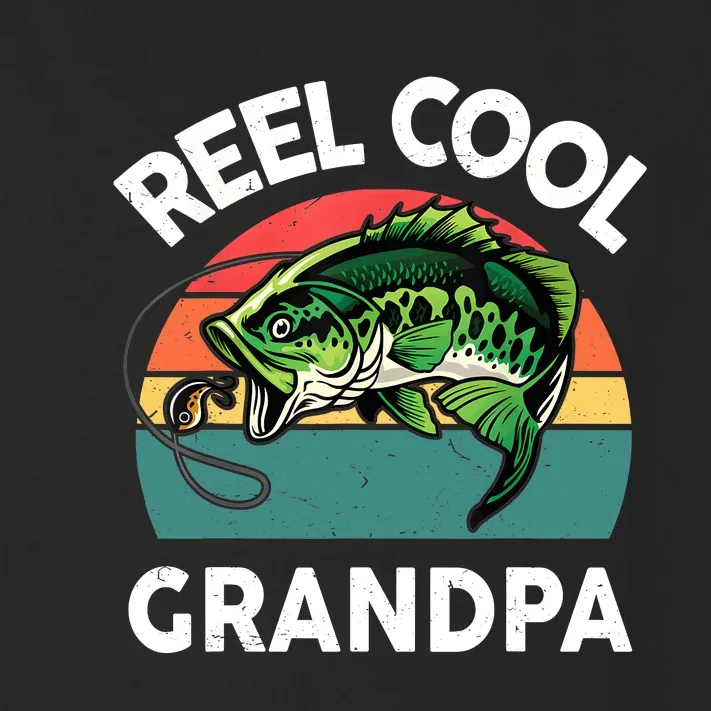 Fathers Day Gift Reel Cool Grandpa Dad Papa Poppop Fishing Toddler Long Sleeve Shirt