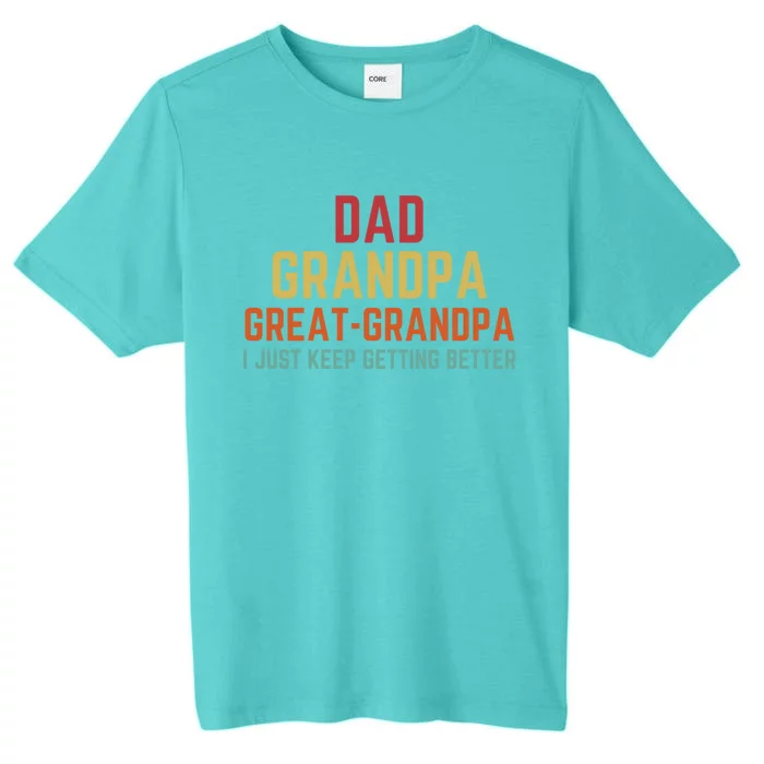 Fathers Day Gift From Grand Dad Grandpa Great Grandpa Gift ChromaSoft Performance T-Shirt