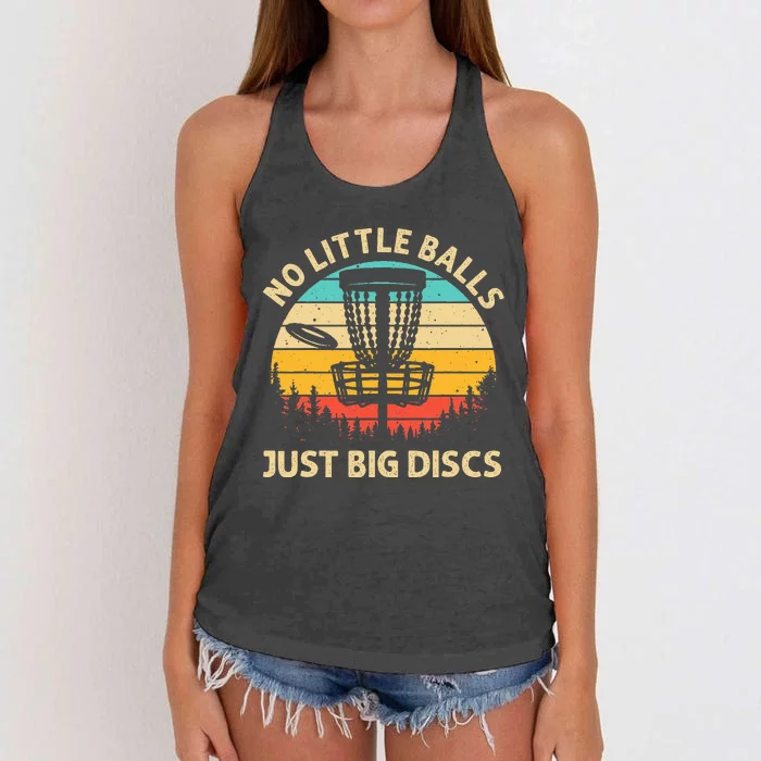 Funny Disc Golf Design Disc Golf Lover Player Women's Knotted Racerback Tank