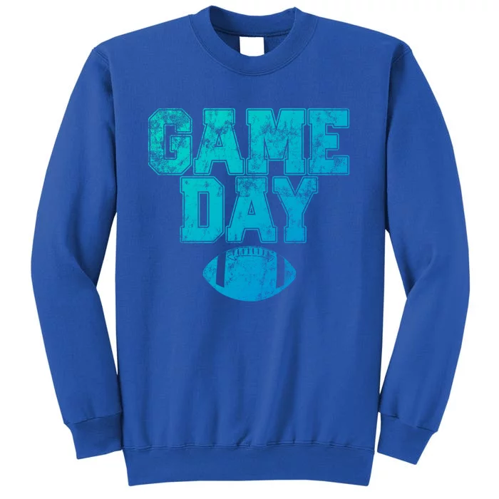 Football Day Game Vintage Distressed Graphic Dad Meaningful Gift Tall Sweatshirt