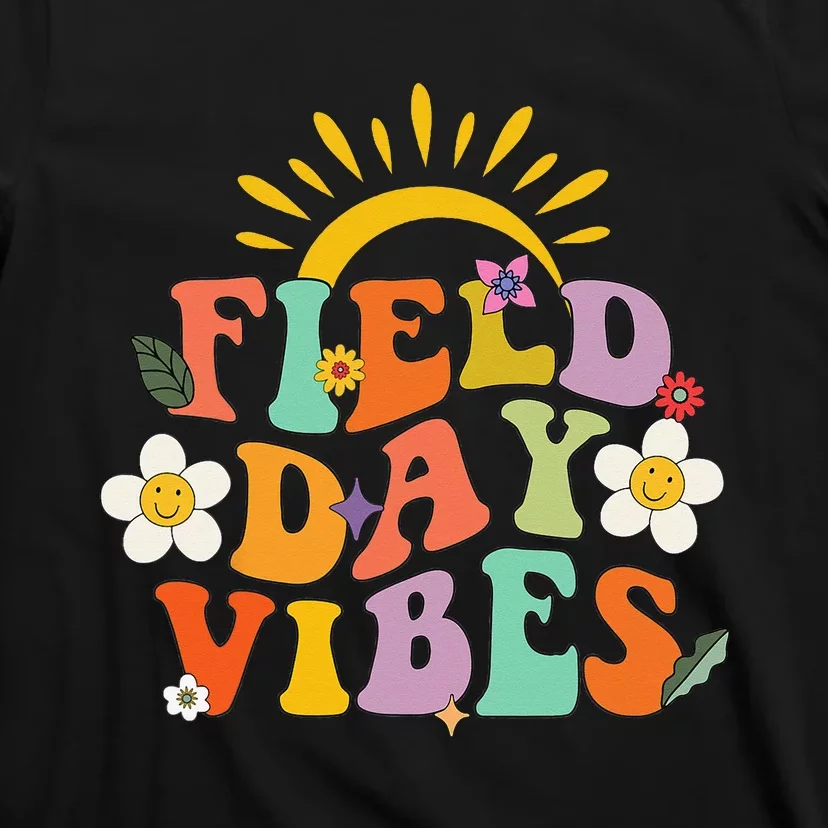 Field Day Groovy Field Day Vibes Student Teacher T-Shirt