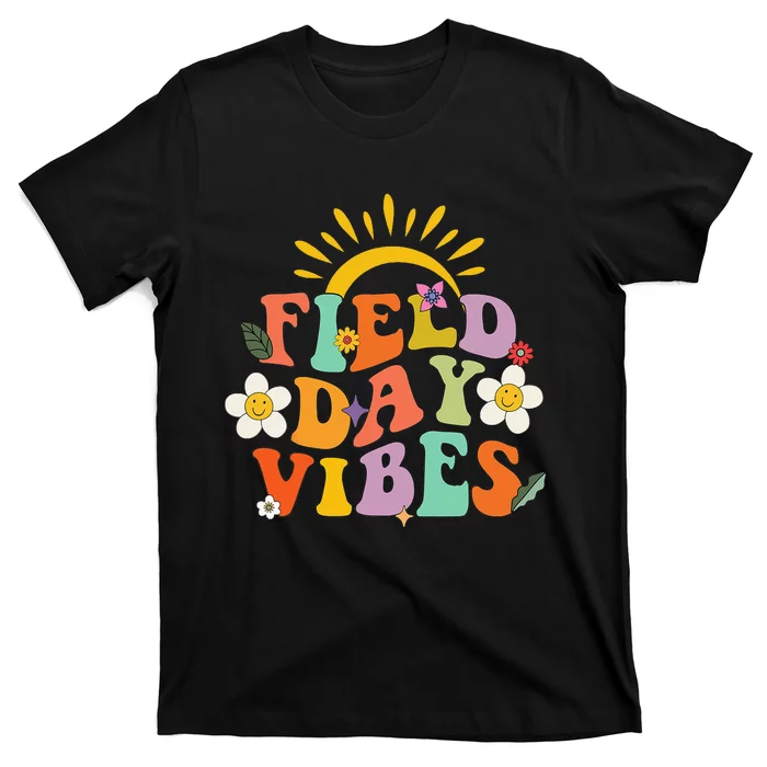 Field Day Groovy Field Day Vibes Student Teacher T-Shirt