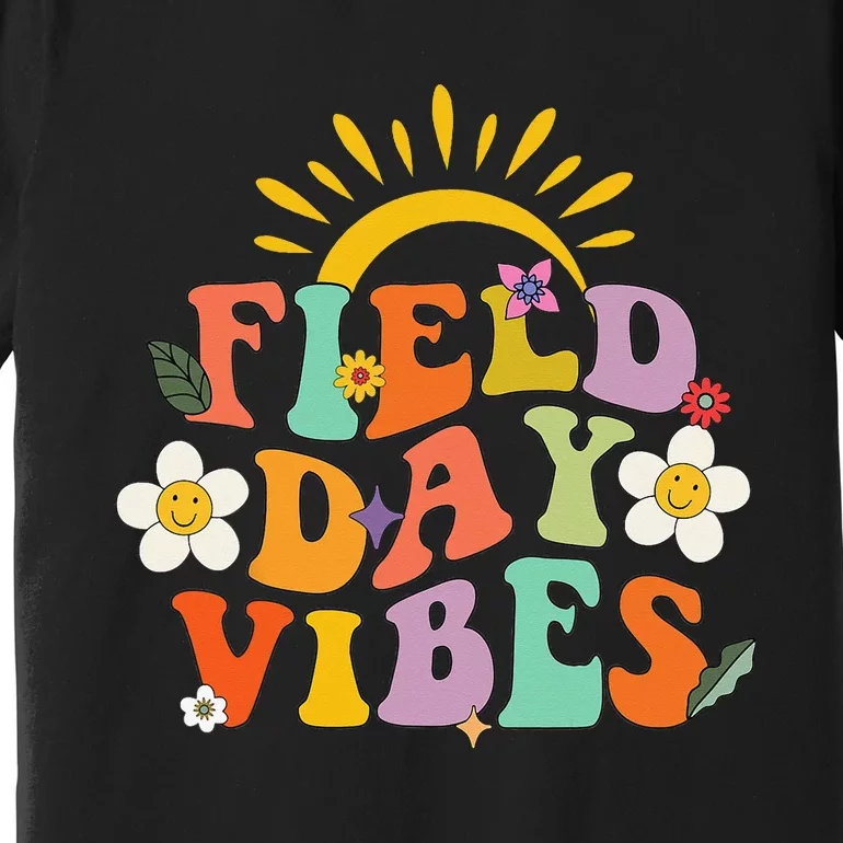 Field Day Groovy Field Day Vibes Student Teacher Premium T-Shirt