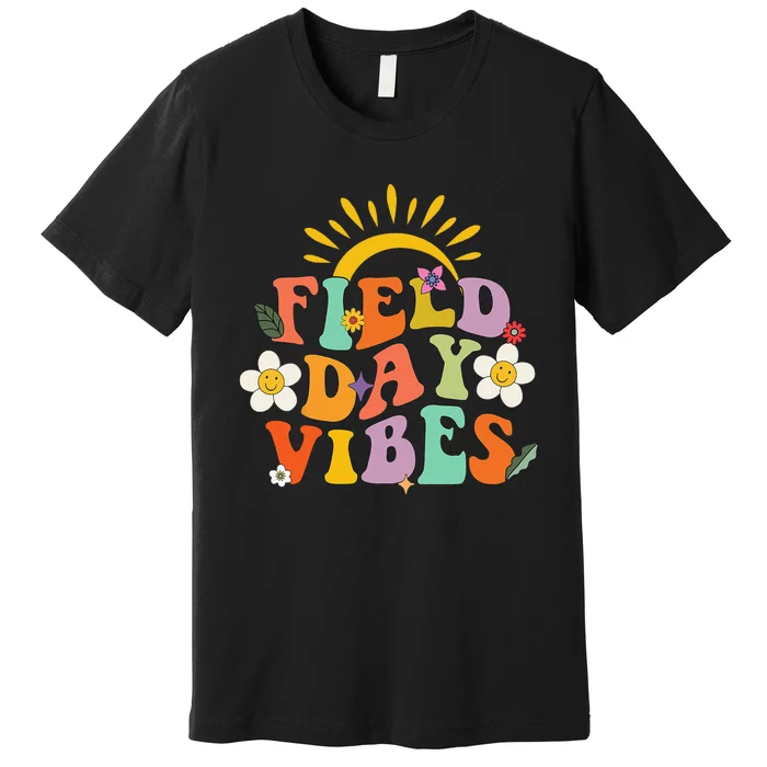 Field Day Groovy Field Day Vibes Student Teacher Premium T-Shirt