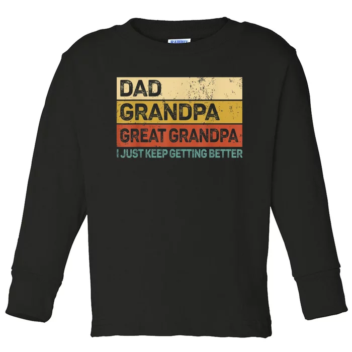 Fathers Day Gift from GrandKid Dad Grandpa Great Grandpa Toddler Long Sleeve Shirt