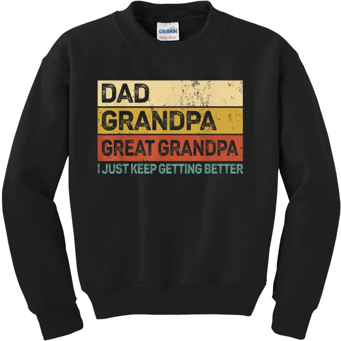 Fathers Day Gift from GrandKid Dad Grandpa Great Grandpa Kids Sweatshirt