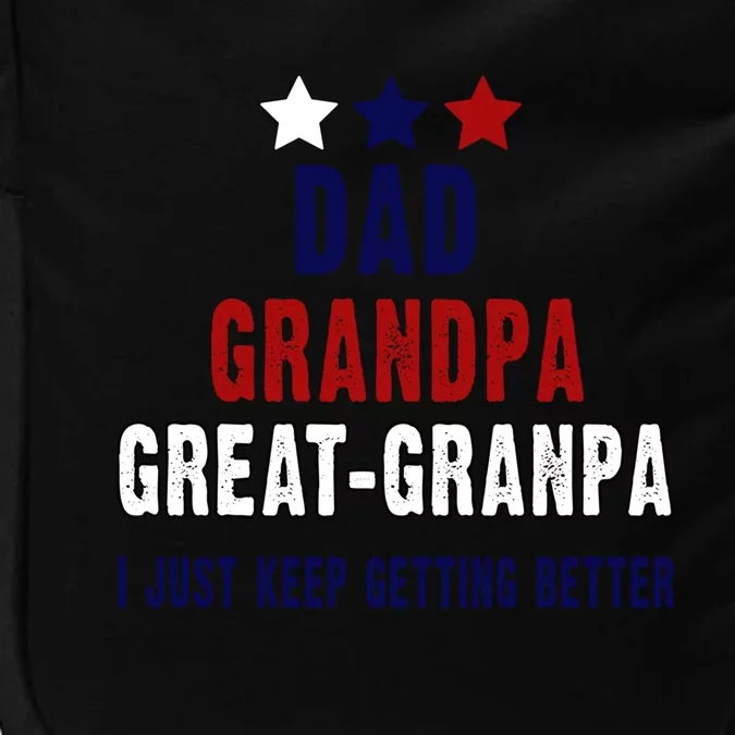 Fathers Day Gift From Grand Dad Grandpa Great Grandpa Gift Impact Tech Backpack