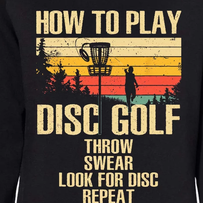 Funny Disc Golf Design For Women Disc Golf Player Lover Womens California Wash Sweatshirt