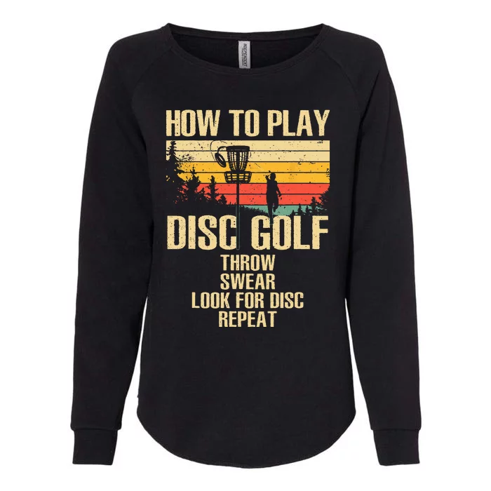 Funny Disc Golf Design For Women Disc Golf Player Lover Womens California Wash Sweatshirt