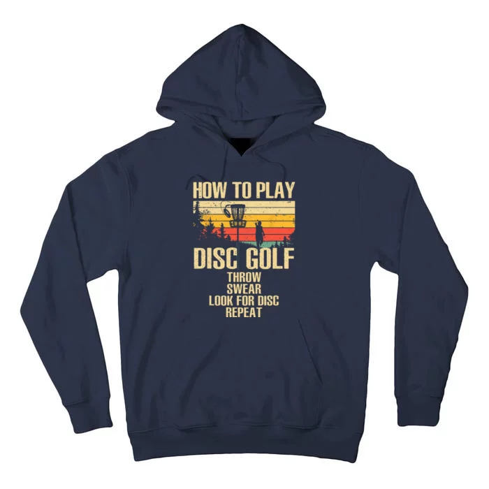 Funny Disc Golf Design For Women Disc Golf Player Lover Tall Hoodie