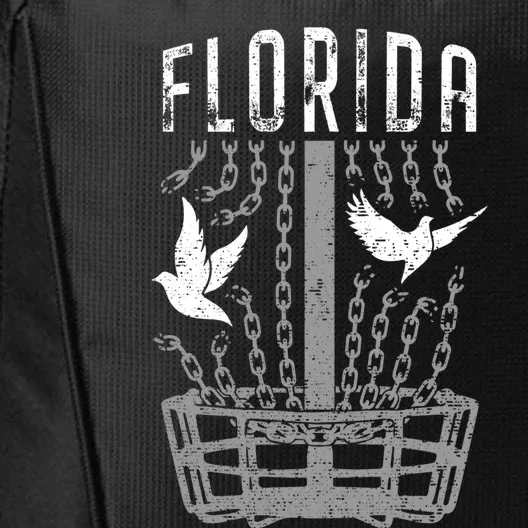 Florida Disc Golf Player Breaking Chains Birdie Gift City Backpack