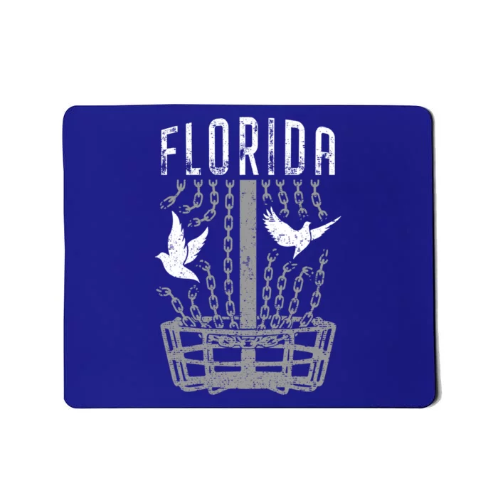 Florida Disc Golf Player Breaking Chains Birdie Gift Mousepad