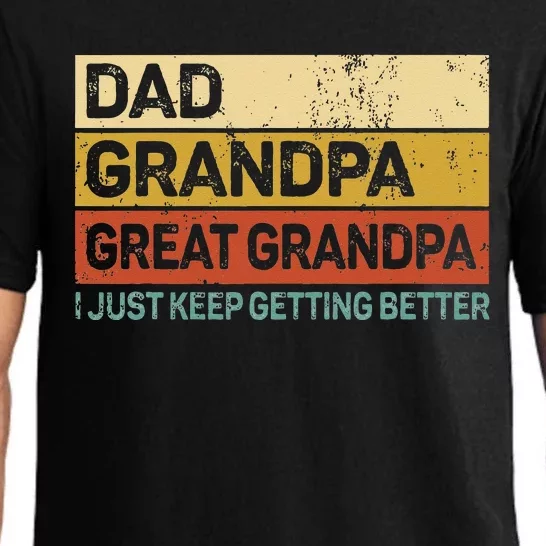 Fathers Day Gift From Grandkids Dad Grandpa Great Grandpa Pajama Set