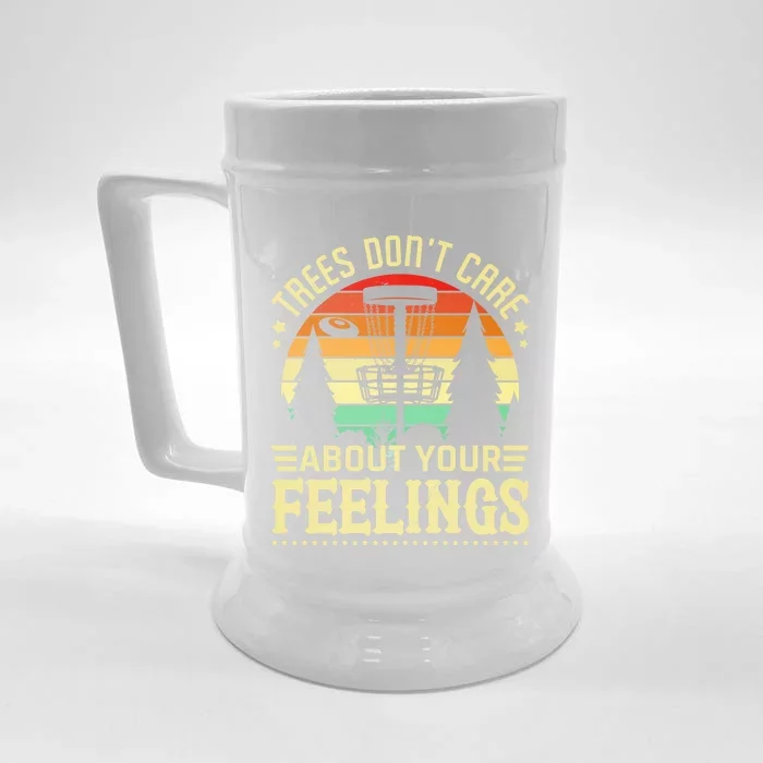 Funny Disc Golfer Disc Golf Gear Retro Disc Golfing Lover Cute Gift Front & Back Beer Stein