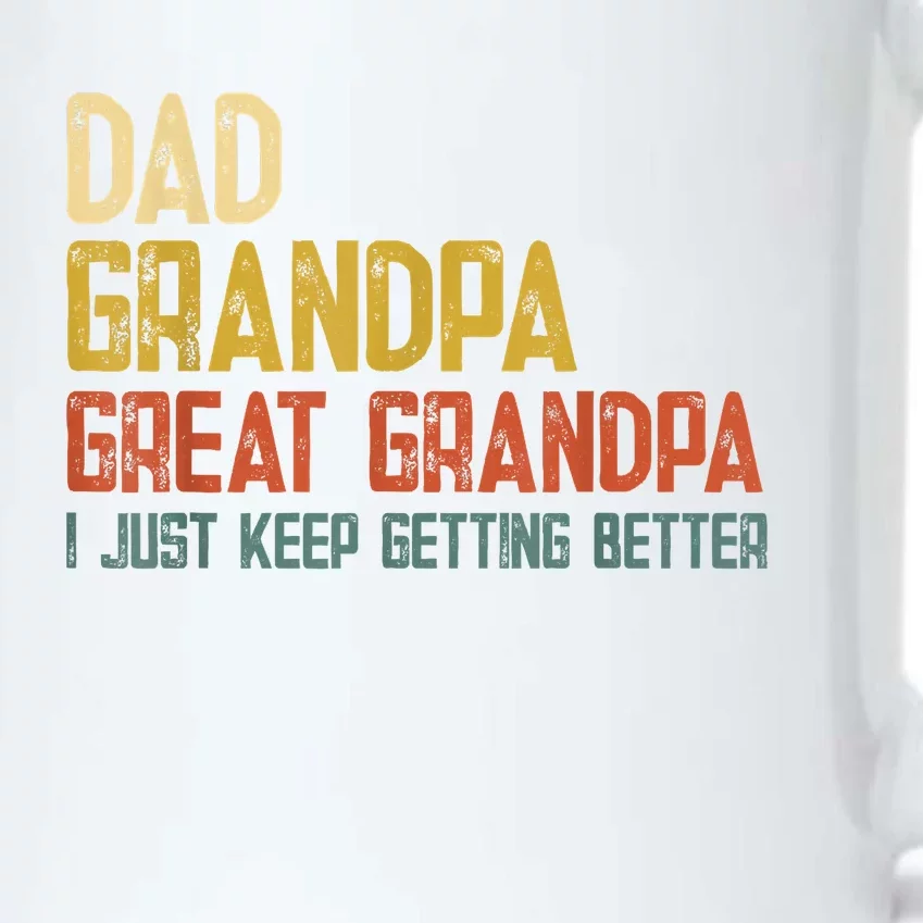 Fathers Day Gift From Grandkids Dad Grandpa Great Grandpa Black Color Changing Mug