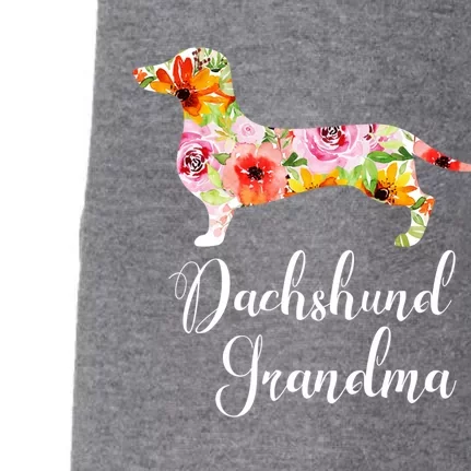 Floral Dachshund Grandma Funny Cute Dog Lover Gift Doggie 3-End Fleece Hoodie