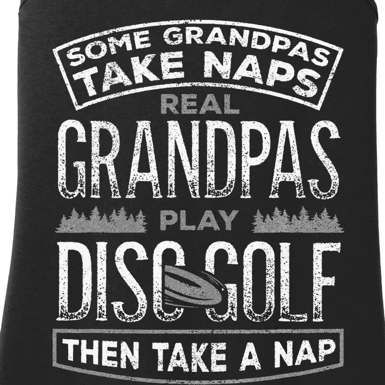 Funny Disc Golf Grandpa Fathers Day Disc Golfing Ladies Essential Tank