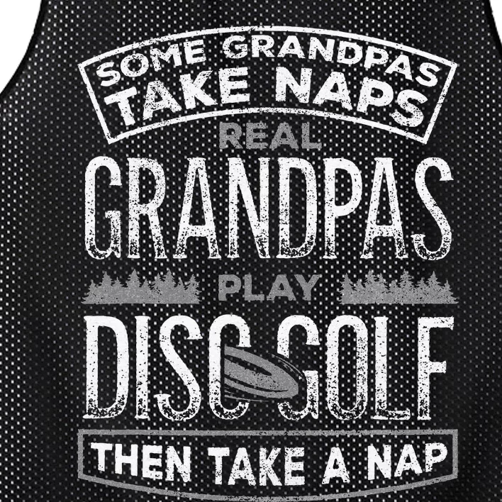 Funny Disc Golf Grandpa Fathers Day Disc Golfing Mesh Reversible Basketball Jersey Tank