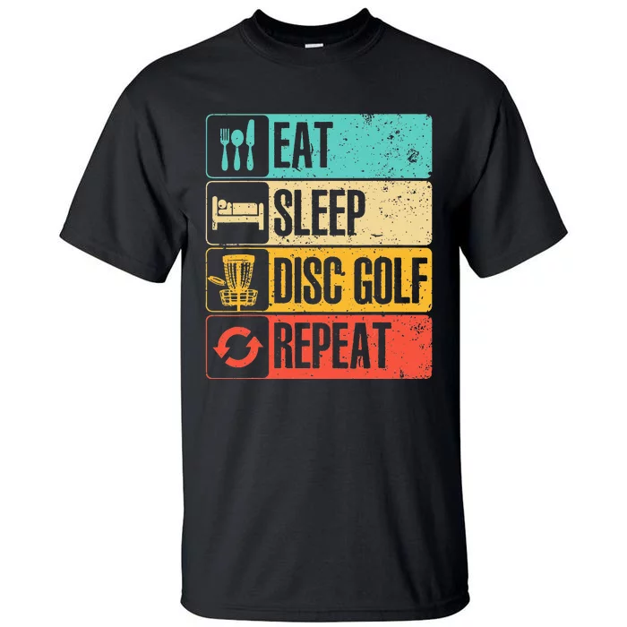 Funny Disc Golf Art For Golf Player Disc Golfers Tall T-Shirt