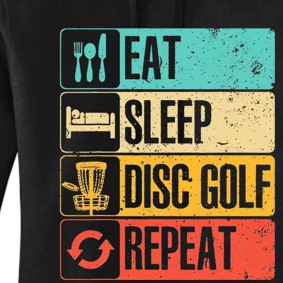 Funny Disc Golf Art For Golf Player Disc Golfers Women's Pullover Hoodie