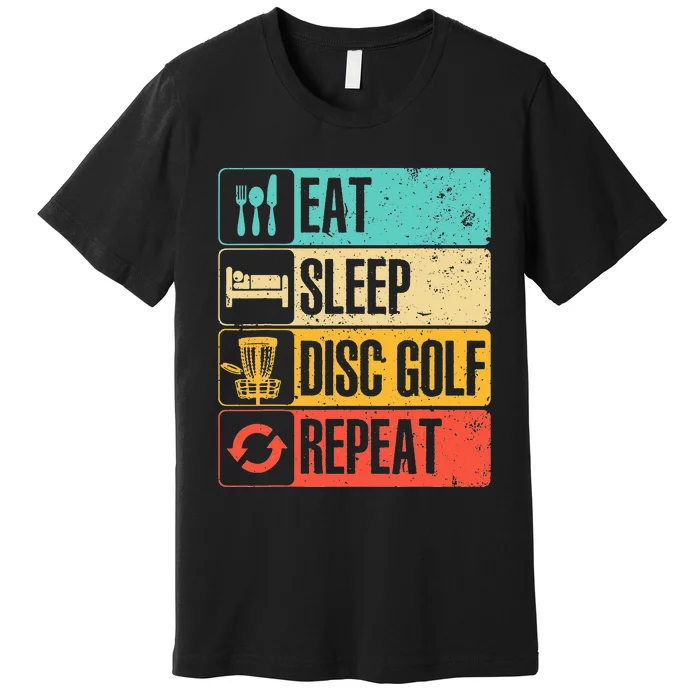 Funny Disc Golf Art For Golf Player Disc Golfers Premium T-Shirt