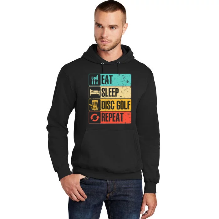 Funny Disc Golf Art For Golf Player Disc Golfers Tall Hoodie