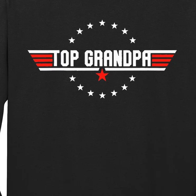 Fathers Day Gift Grandpa Gift From Grandkids Son Daughter Tall Long Sleeve T-Shirt