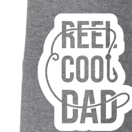 FatherS Day Gift Fishing Reel Cool Dad Fisher Gift Doggie 3-End Fleece Hoodie