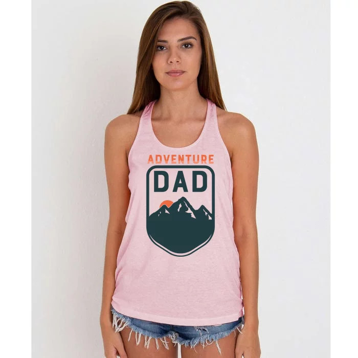 Fathers Day Gift Adventure Dad Gift Hiking Outdoors Camping Gift Women's Knotted Racerback Tank