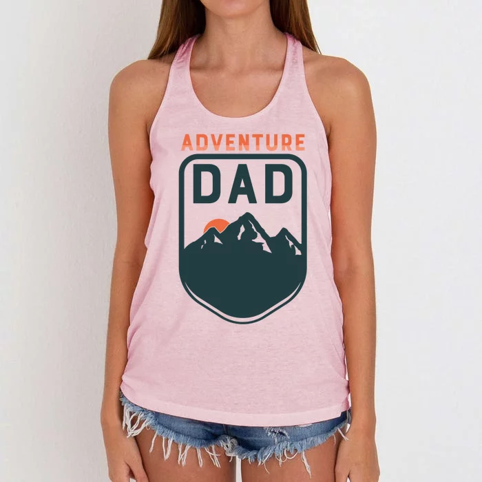 Fathers Day Gift Adventure Dad Gift Hiking Outdoors Camping Gift Women's Knotted Racerback Tank