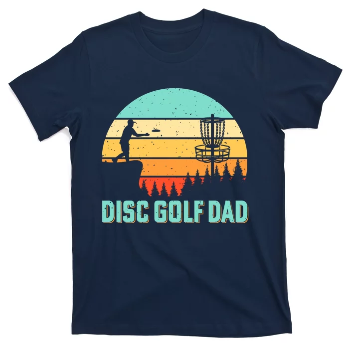 Funny Disc Golf Dad Retro Disc Golf Dad Golfer Dad Golf Lover Vintage Golfing T-Shirt